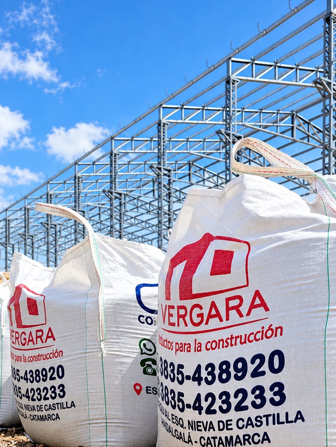 Materiales embolsados para obra