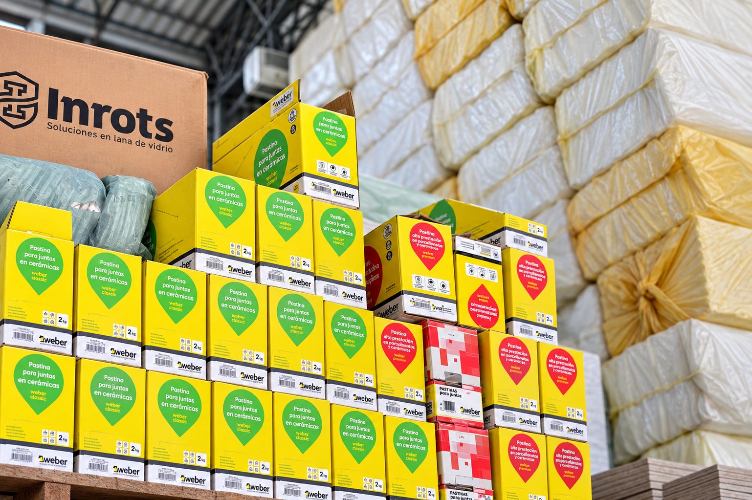 Productos almacenados en depósito